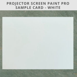 Pintura de proyector pro muestra tarjeta A4_