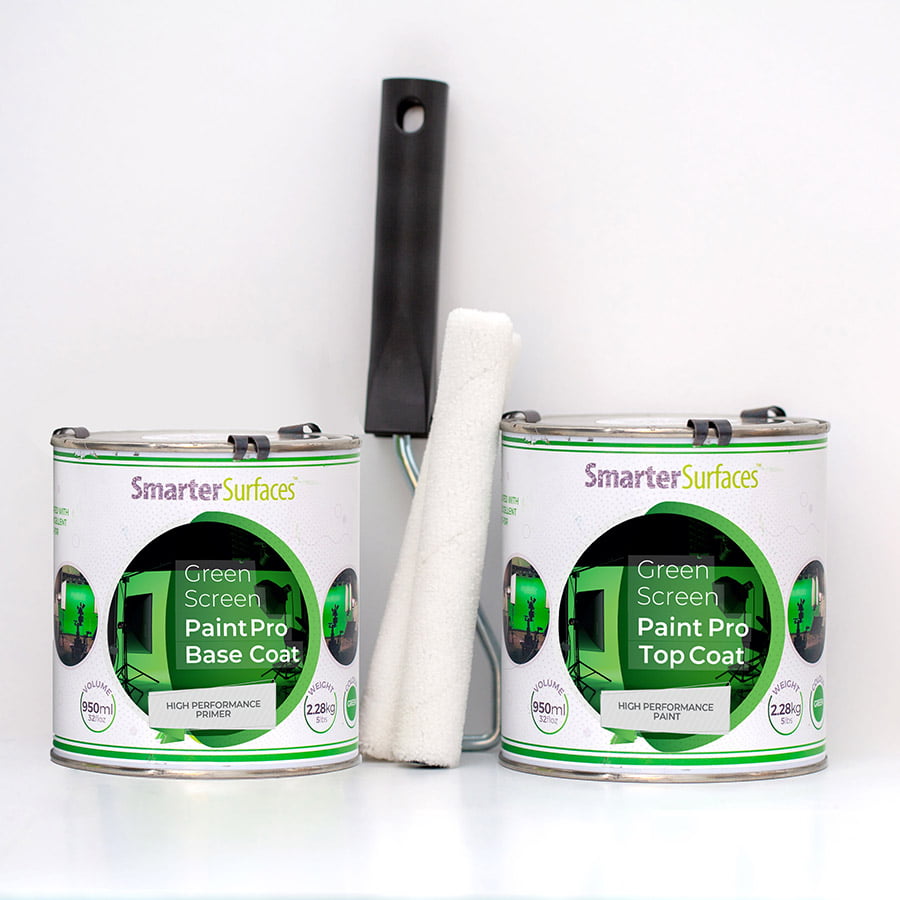 Pintura pantalla verde kit capa superior capa base y rodillo