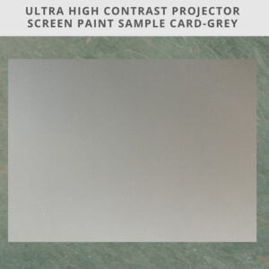Pintura para proyector alto contraste muestra tarjeta A4