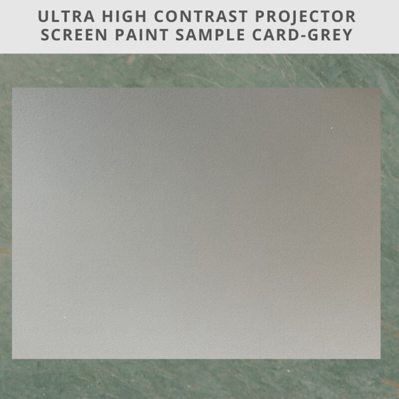 Pintura para proyector alto contraste muestra tarjeta A4