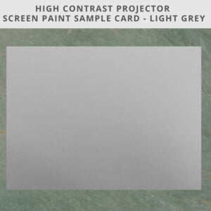 Pintura para proyector contraste muestra tarjeta A4