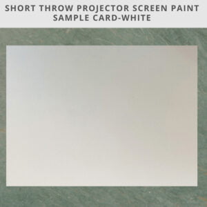 Pintura proyector tiro corto muestra tarjeta A4