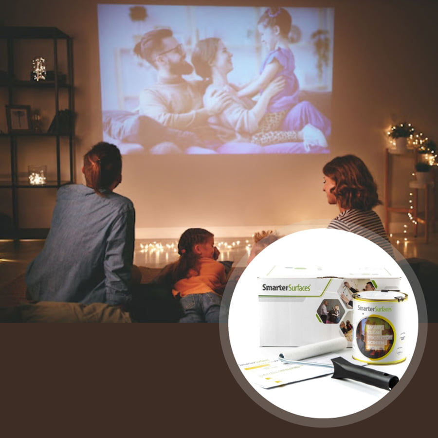 Pintura transparente para proyector